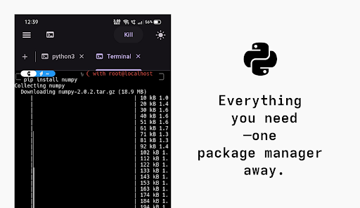 Python coding app + py-v3.12 ekran görüntüsü