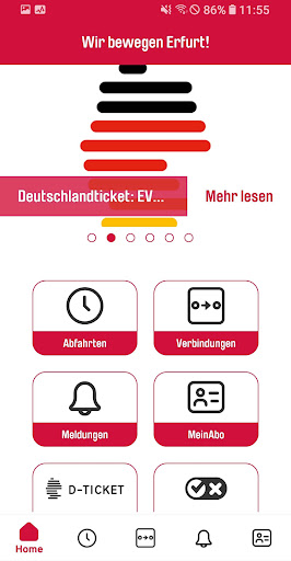 Android application Erfurt mobil screenshort