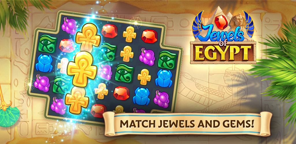 Jewels of Egypt: Gems & Jewels Match-3 Puzzle Game