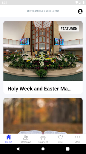 Android application St Peter Catholic Jupiter FL screenshort