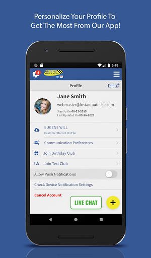 Screenshot of Elk River Tire & Auto