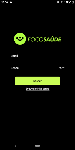 Android application Foco Saúde screenshort