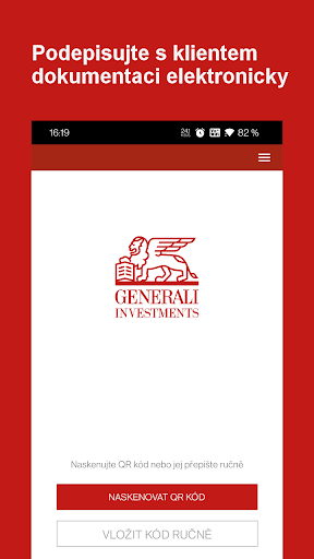 Android application ePodpis Generali Investments screenshort