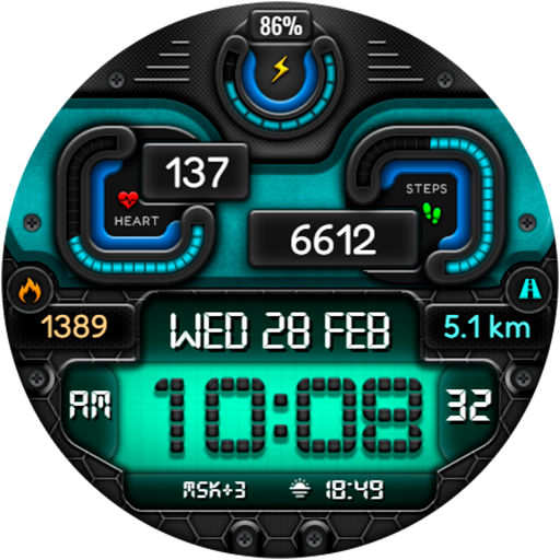 Digital BUBAS URX17 Watch face screenshot 19