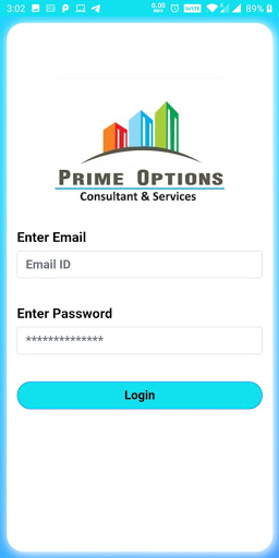 Android application PrimeOptions screenshort