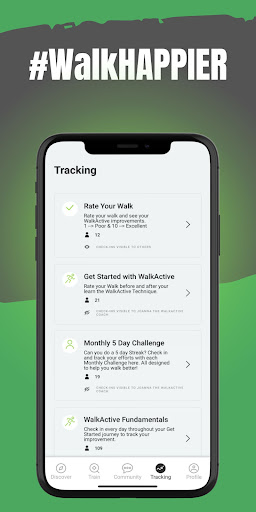 Screenshot of WalkActive with Joanna Hall