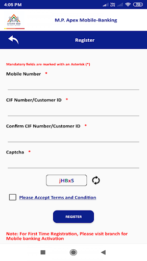 Android application M.P. Apex Mobile-Banking screenshort