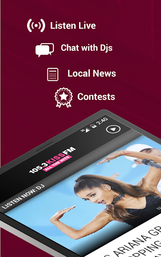Screenshot of 105.3 KISS FM - Tri-Cities