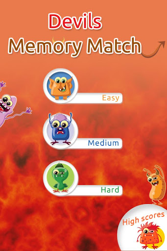 Android application Devils Memory Match screenshort