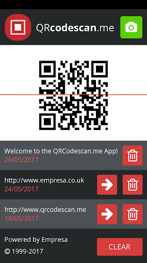 Android application QR Code Scanner from QRcodesca screenshort