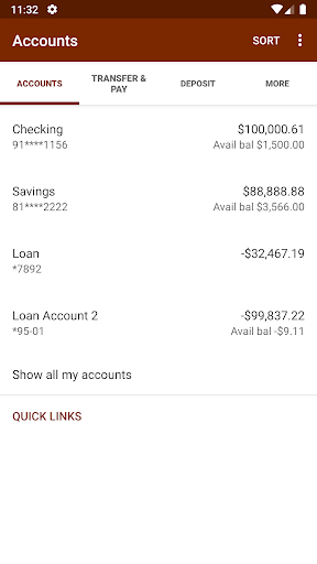 Pioneer Bank Mobile Screen 3