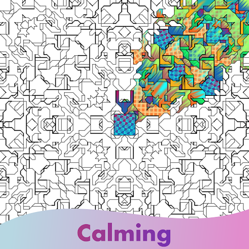 Color Fractal Shapes Mandala