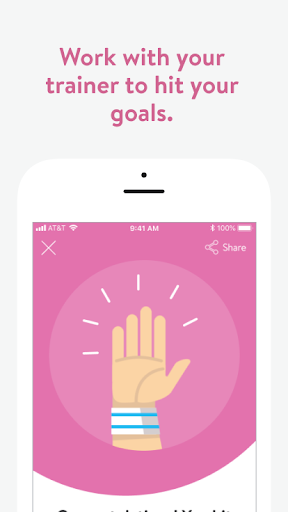 Android application Paulina Fitness screenshort
