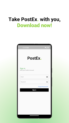 Android application PostEx Partner screenshort