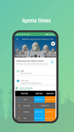 Muslim Directory: Adhan Times Screen 3
