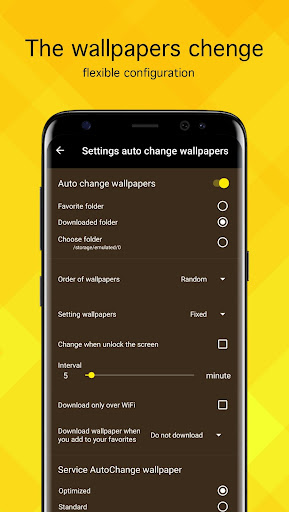Screenshot of Yellow Wallpapers 4K