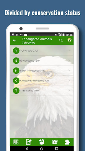 Endangered Animals Offline App Screen 2