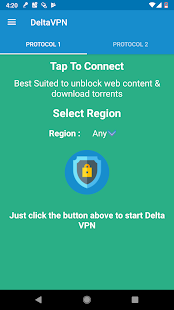 Delta VPN : Secure VPN Proxy : Schermata