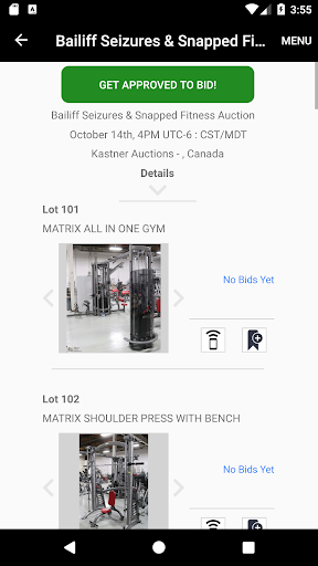 Kastner Easy Bids Screen 2
