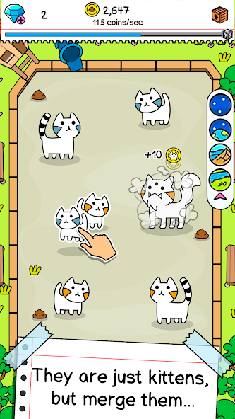 Cat Evolution - Cute Kitty Collecting Game 1.0.72 APK + Мод (Unlimited money) за Android