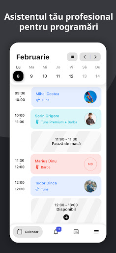 Android application Glamsy Biz: Programari online screenshort