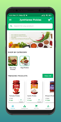 Jyothisree Pickles Screen 2