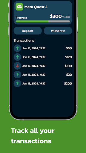 Money Box Savings Goal Tracker Screen 2