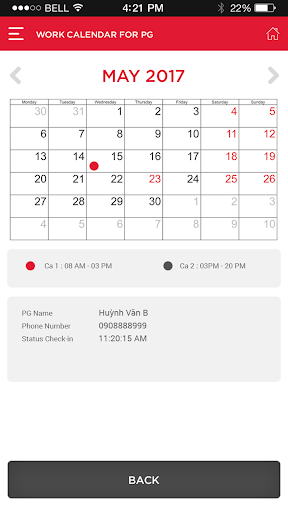 Android application SHARP PSM TRACKING screenshort