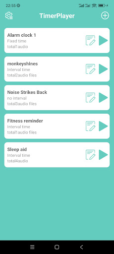 Android application TimerPlayer screenshort