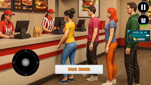 fastfood restaurant burger 3D