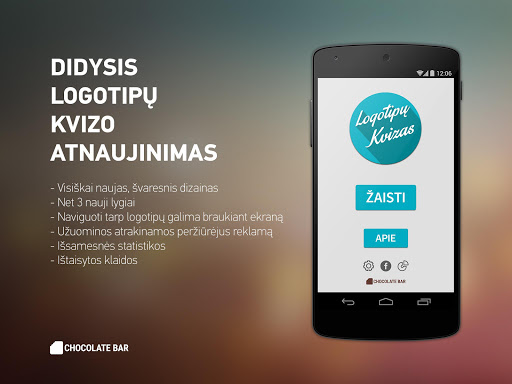 Android application Logotipų Kvizas screenshort