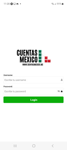 Android application Cuentas Mexico screenshort