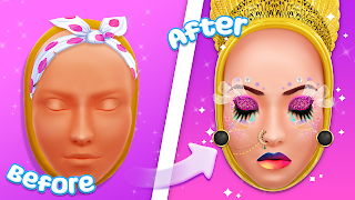 ASMR Makeup Mannequin Makeover - Screenshot 2