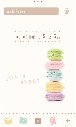 Android application Sweet Wallpaper-Macarons!- screenshort