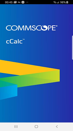 Android application cCalc by CommScope screenshort