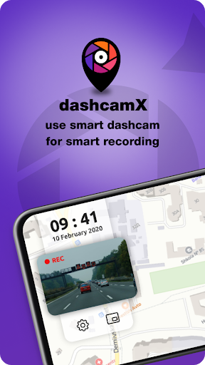 Android application dashcamX screenshort