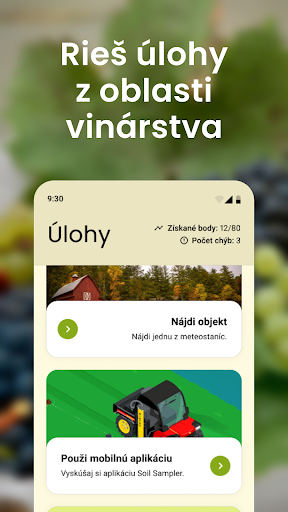 Android application ClimVino screenshort
