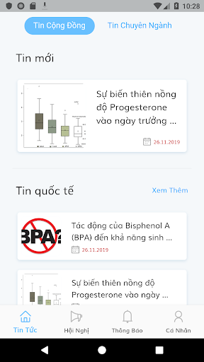 Android application Hosrem - Hội Nội tiết sinh sản screenshort