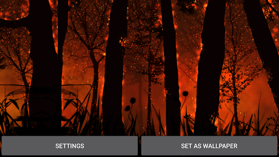Burning Forest Live Wallpaper Screenshot