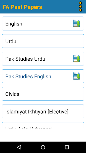 FA Part 1 and 2 Past Papers