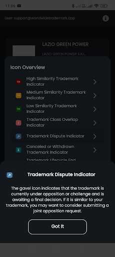 App screenshot
