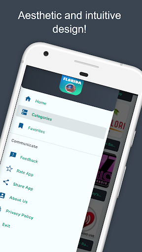 Android application Radio Florida FM - Radio USA screenshort