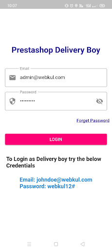 Android application Mobikul Deliveryboy Prestashop screenshort