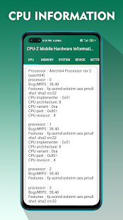 CPU-Z Mobile Hardware Information 1.0 APK + Mod (Unlimited money) untuk android