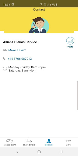Allianz Notify Screen 2