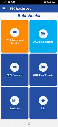 FEO Results App Screen 2
