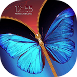 Cover Image of Download Butterfly Zipper Lock Screen  APK