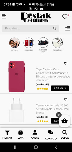Android application Destak Celulares screenshort