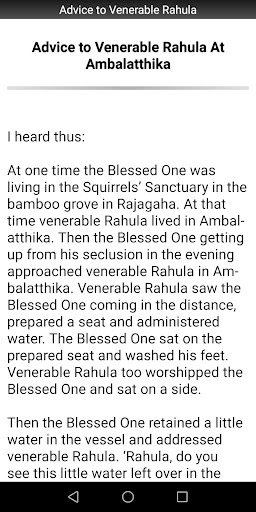 Advice to Venerable Rahula Screen 2