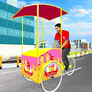 City Ice Cream Man Free Delivery Simulator Game 3D